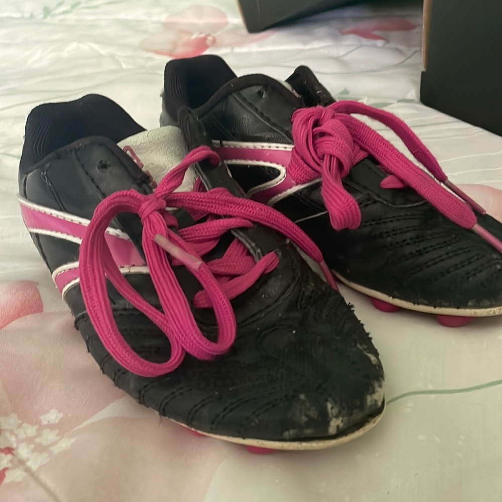 Little girls size 1 cleats